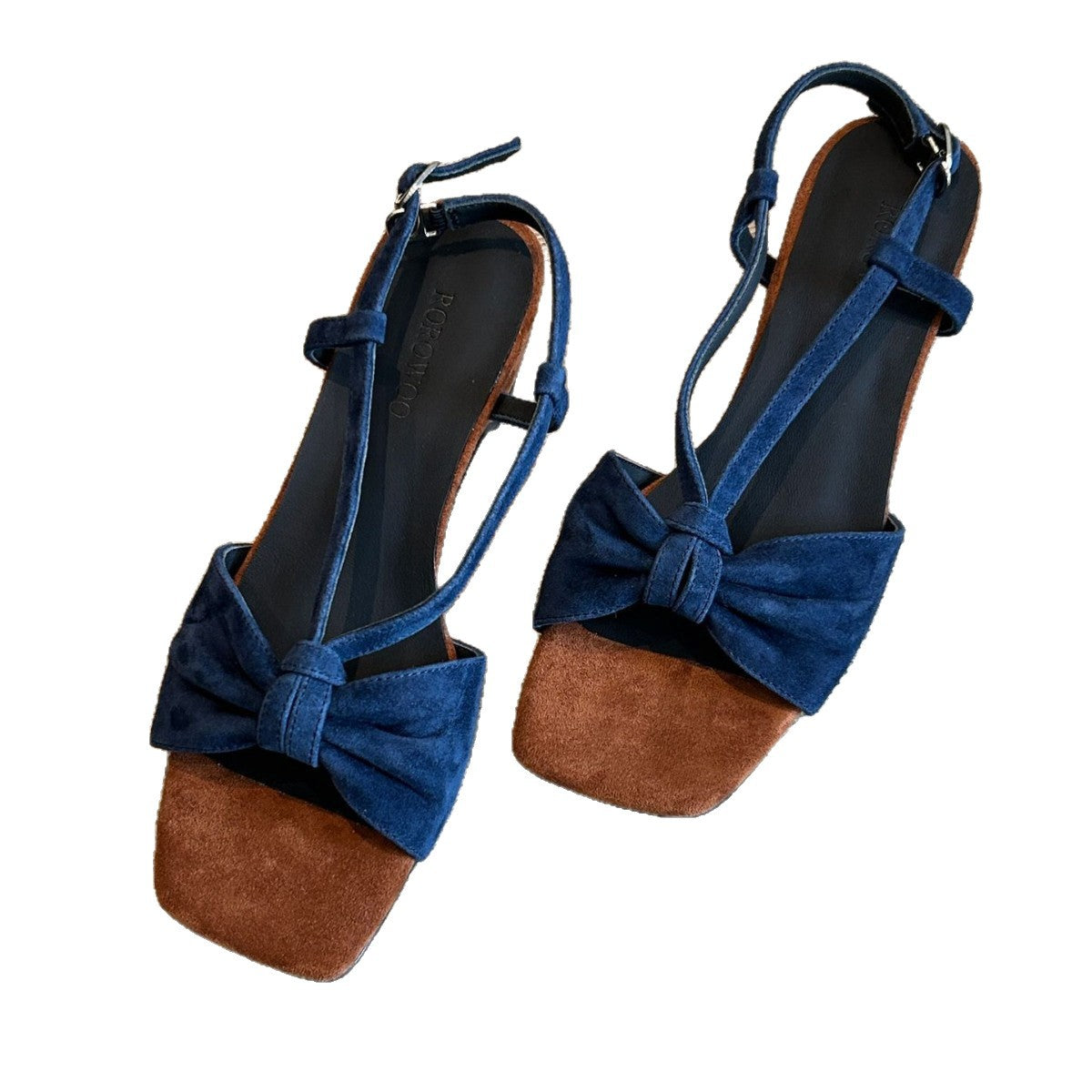 Woven Leather Heel Slides