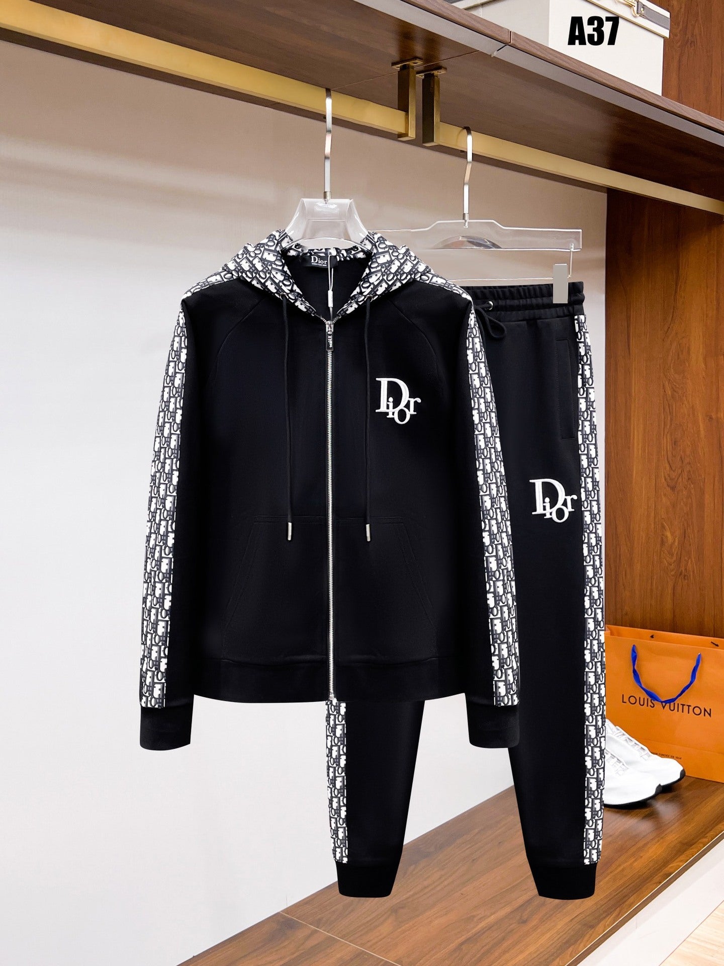 casual and versatile long-sleeved men's and women's P sweatshirt sweatshirt and sweatshirt suit