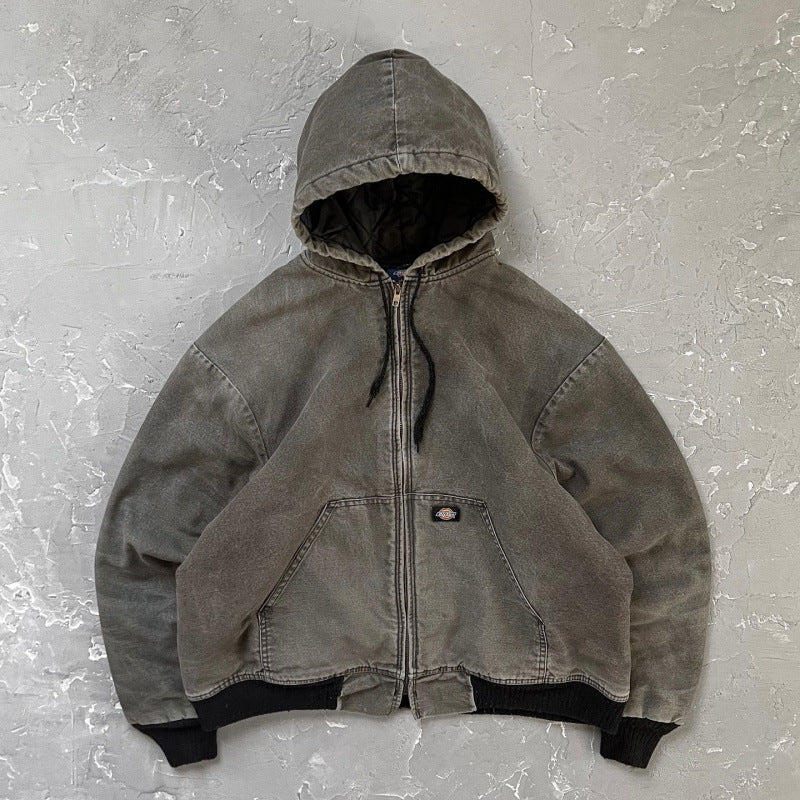 Men’s Hooded Utility Print Jacket