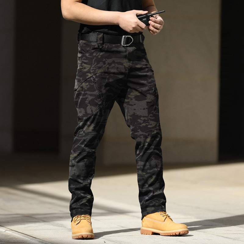 Cross-border outdoor archon tactical pants stretch fabric city special service pants military fan multi-pocket cargo pants composite fabric