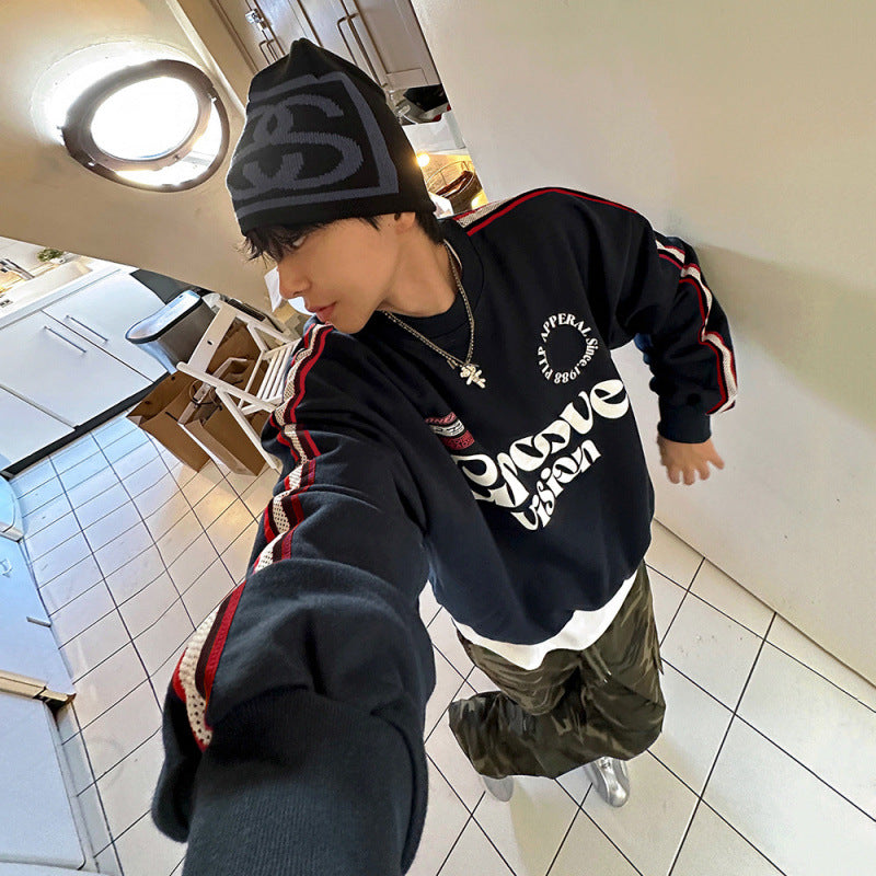 Men's Embroidered Pullover Hoodie