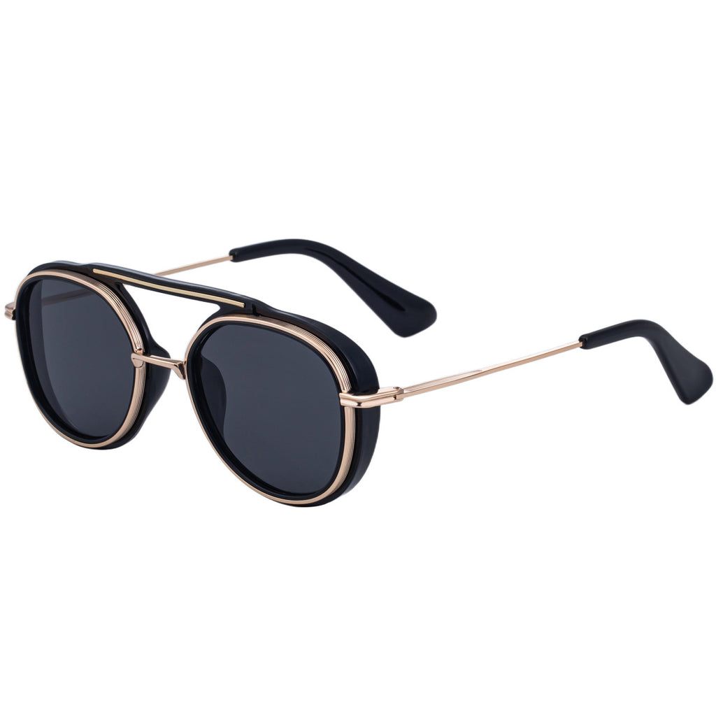 Retro Steampunk Aviator Sunglasses