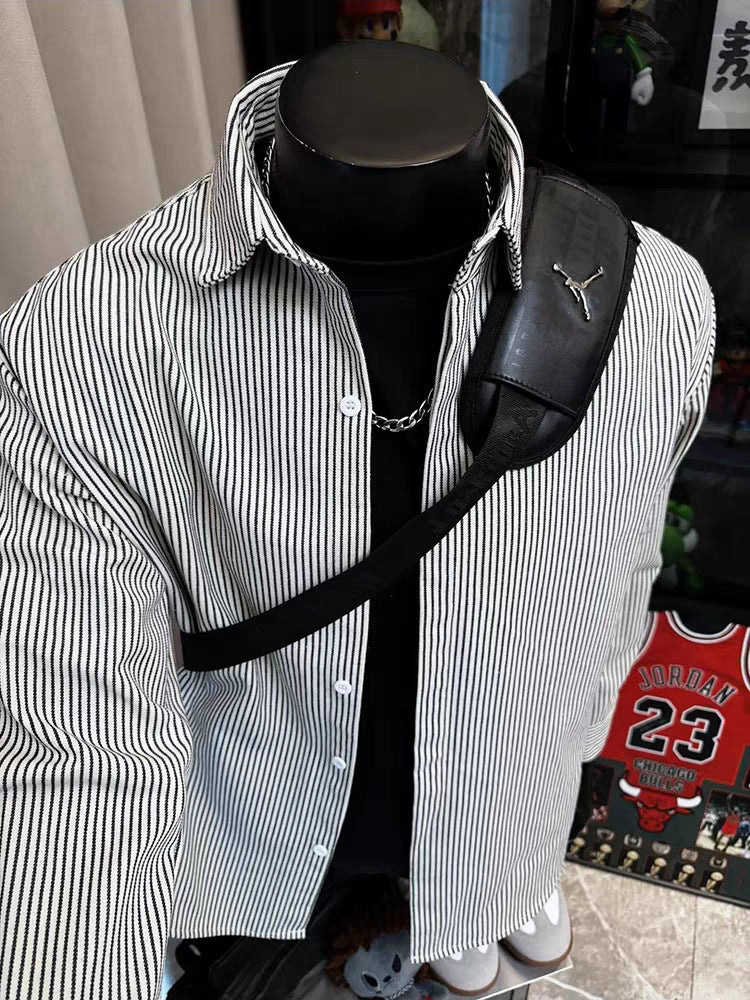 Striped Retro Workwear Shirt