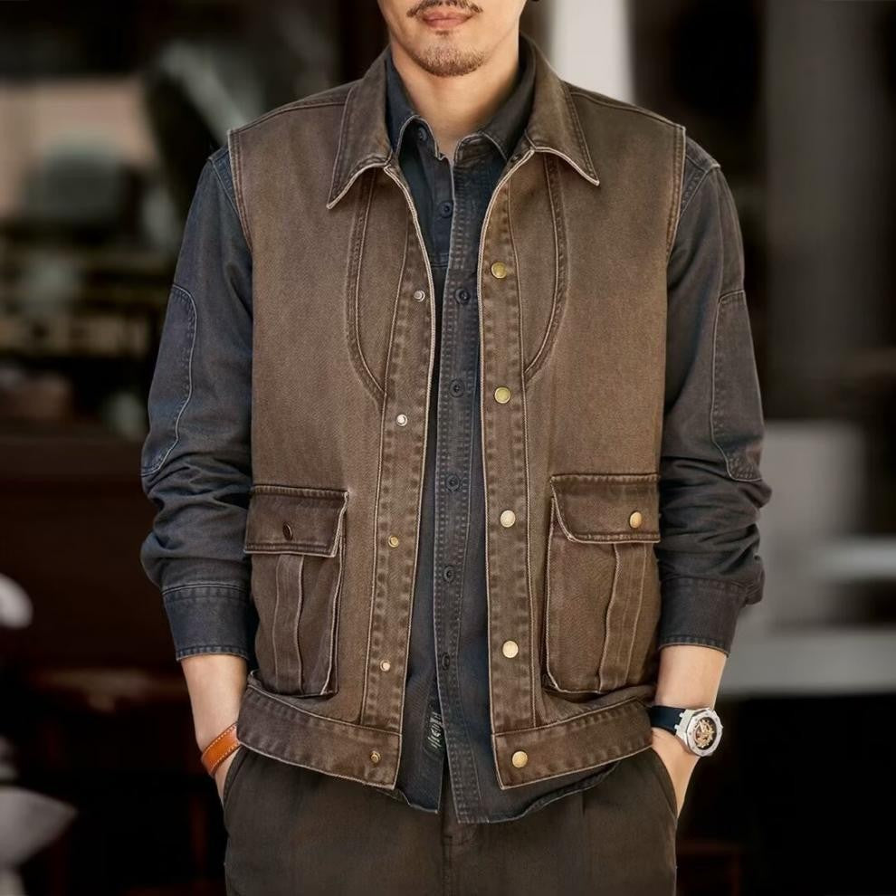 Vintage Canvas Utility Vest