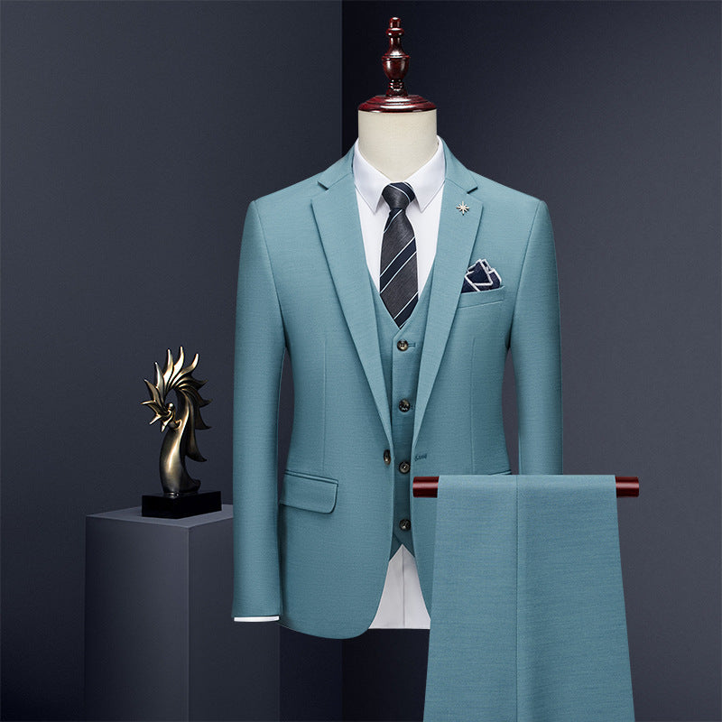 Premium Slim-Fit Three-Piece Formal Suit