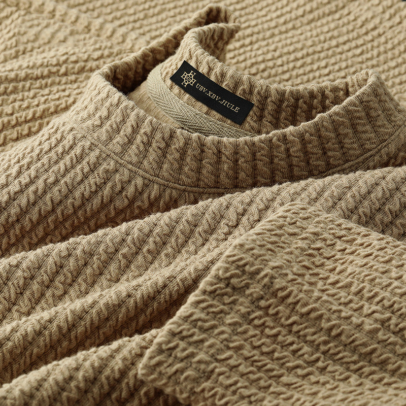 Men's Textured Long-Sleeve Shirt