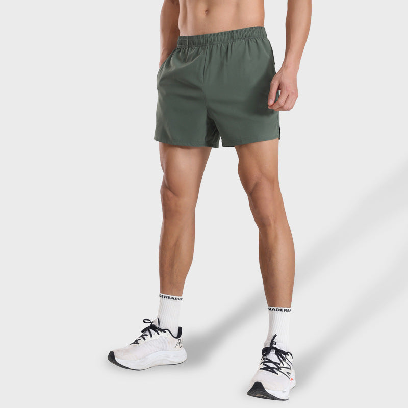 Waterproof Workout Shorts with Zipper Pocket