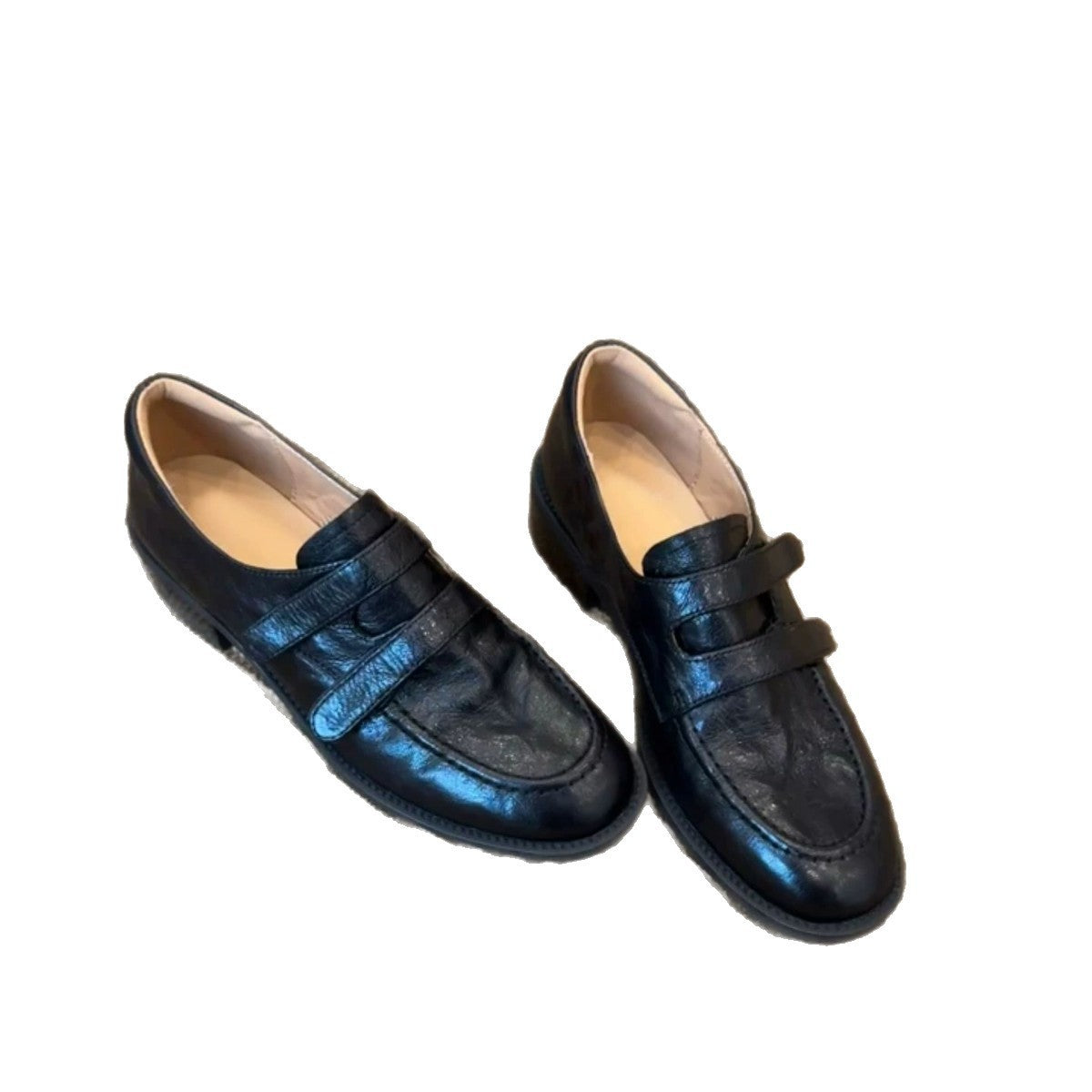 Leather Velcro Loafers