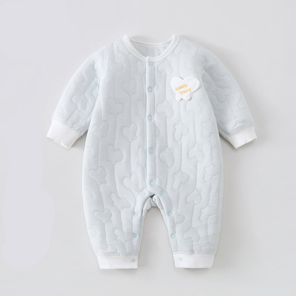Three-Layer Padded Newborn Jumpsuit