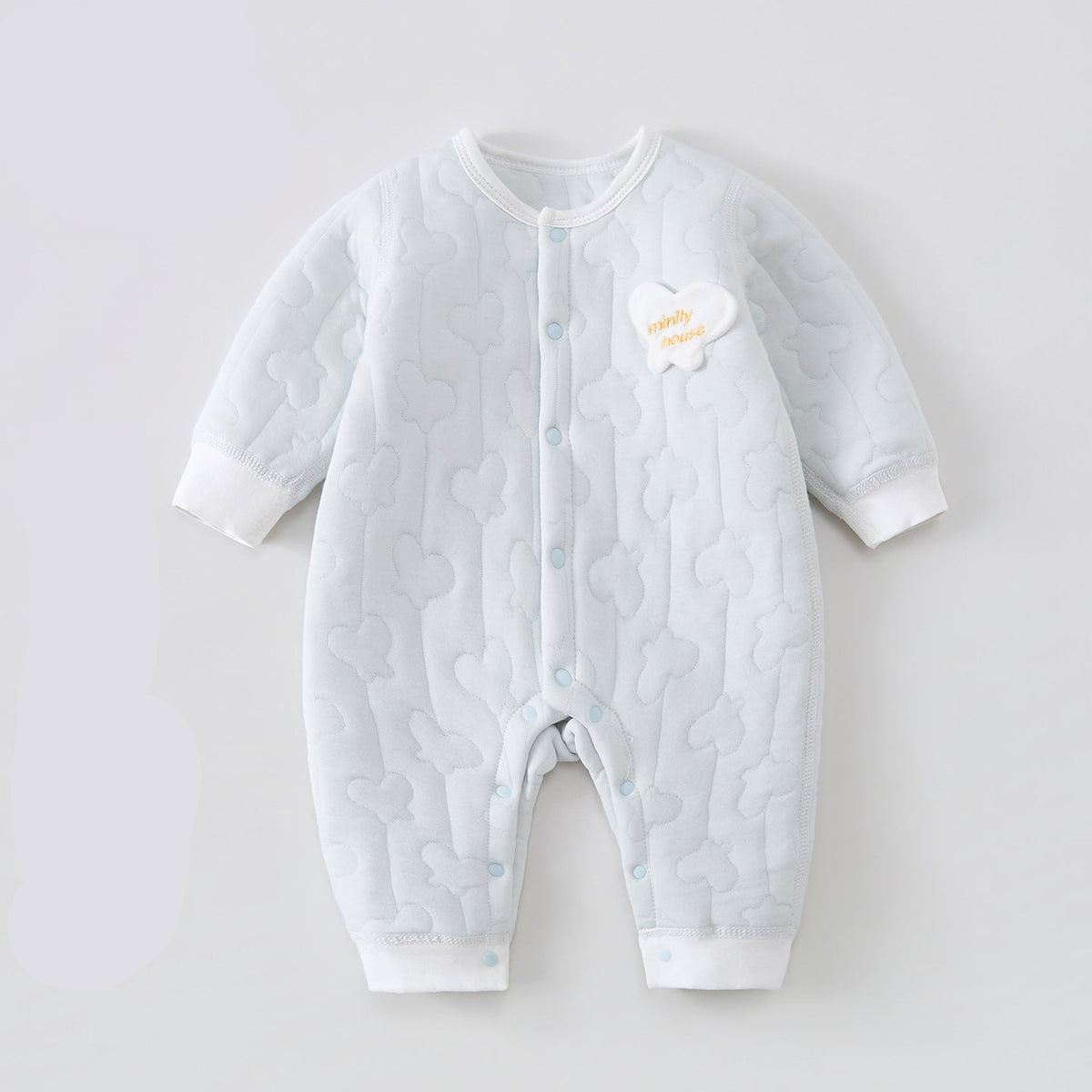 Three-Layer Padded Newborn Jumpsuit