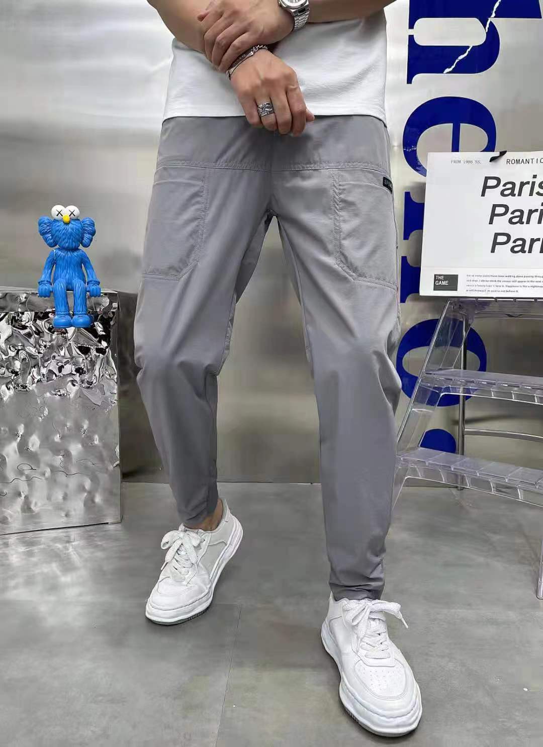 Men's Ice Silk Stretch Joggers