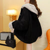 ●●9860 solid color plush [black]