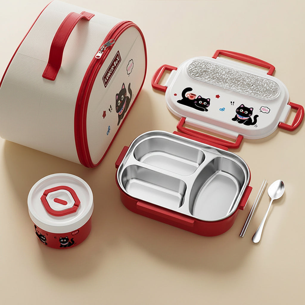 Compartment Stainless Lunch Kit