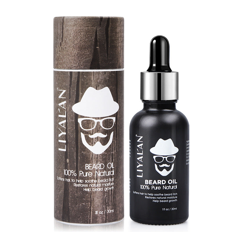 Men's Beard Oil: Argan Oil moisturizes, softens beard, relieves itching, strengthens thicker beard oil