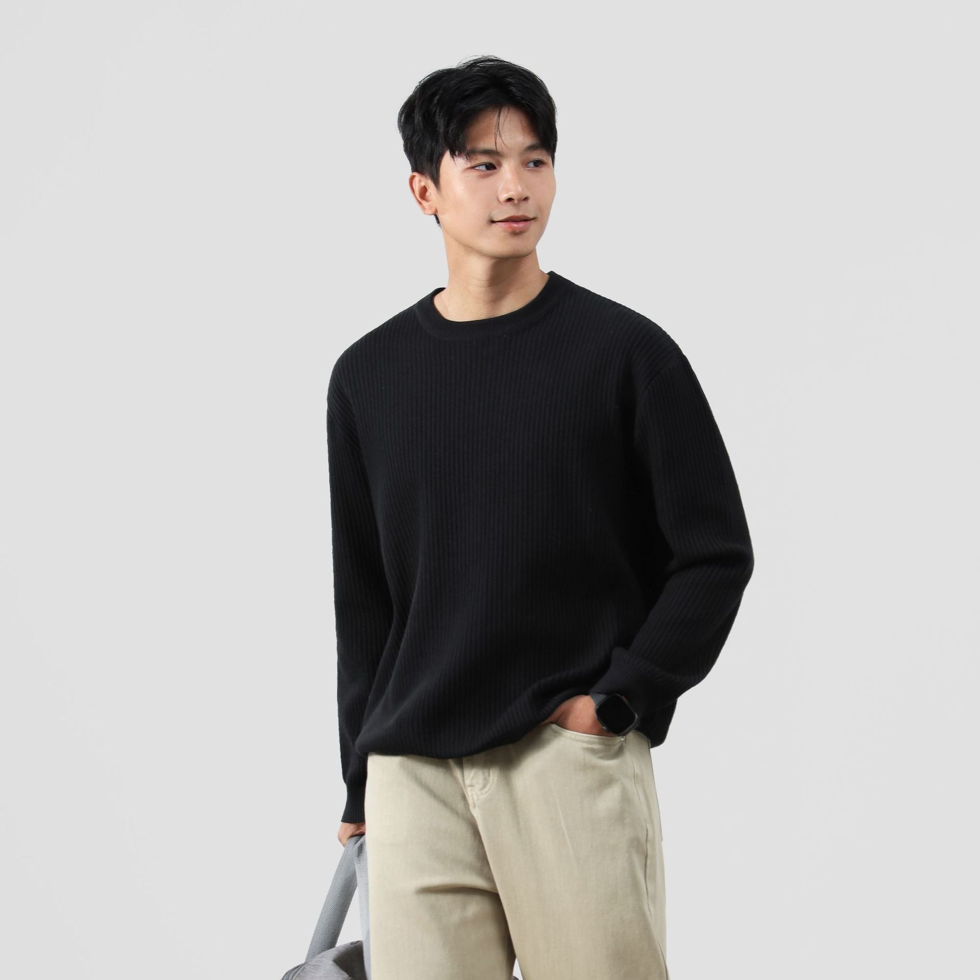Classic Crewneck Knit Sweater