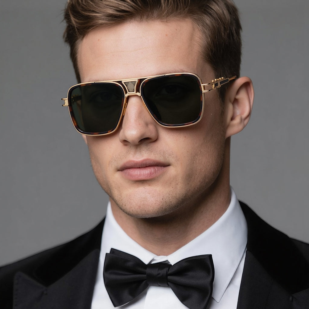 Retro Metal Frame Sunglasses