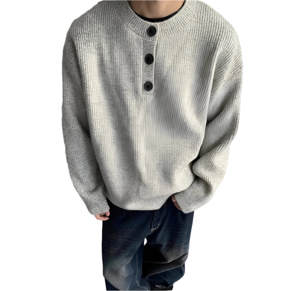 Polo Collar Knit Sweater