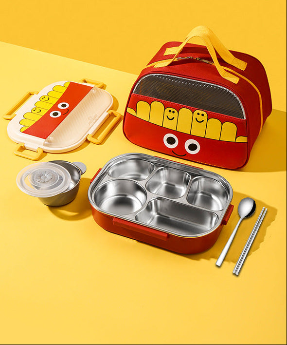Cute Fast Food Stainless Steel Lunch Box Set