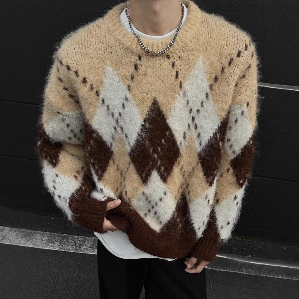 Holiday Diamond Knit Sweater