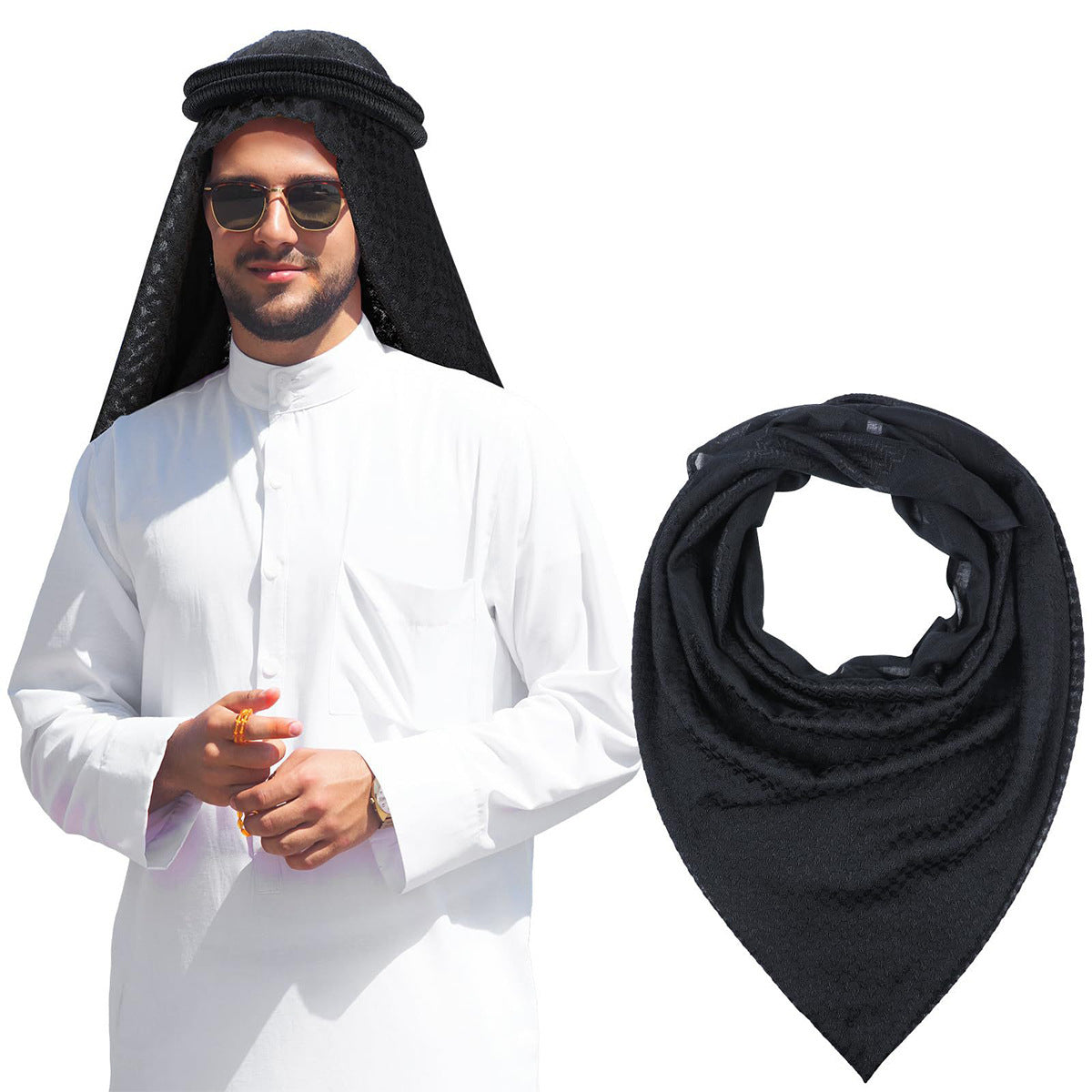 Premium Traditional Shemagh & Agal Set