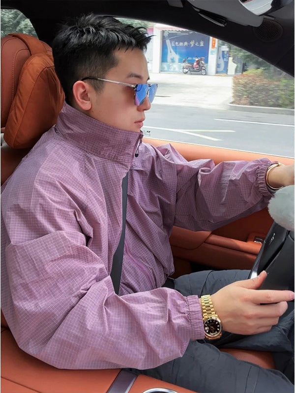 Urban Grid Windbreaker