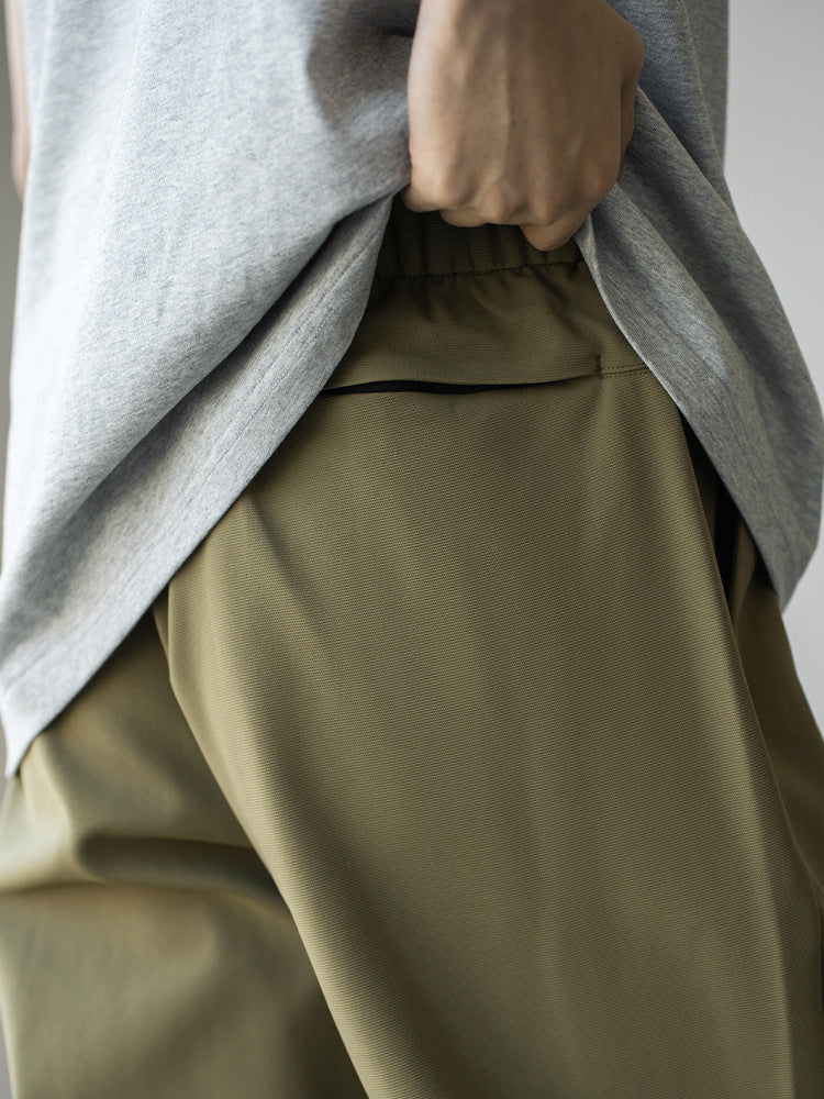 Tapered Textured Trousers