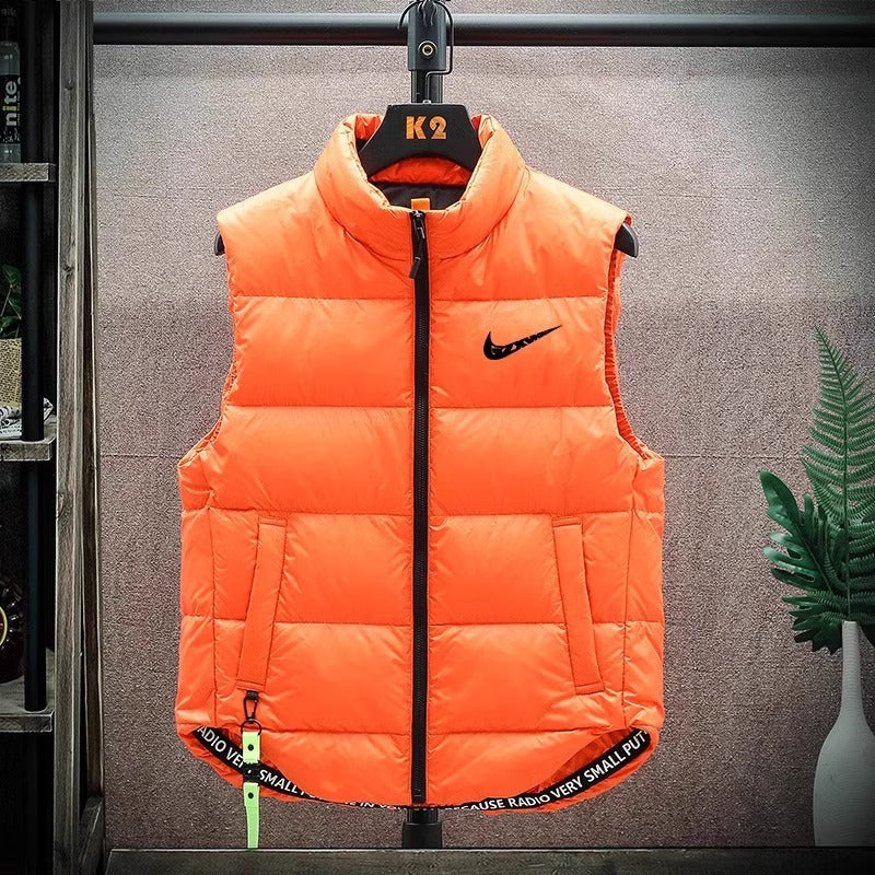 Insulated stand collar vest