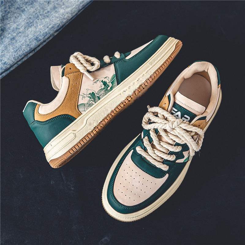 Wave-Etched Urban Low-Tops