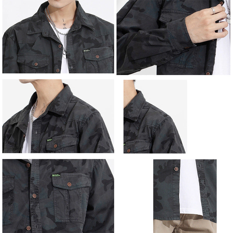 Men’s Oversized Camo Workwear Overshirt