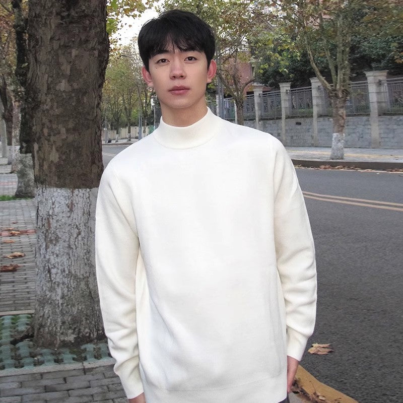 Mock Neck Knit Pullover