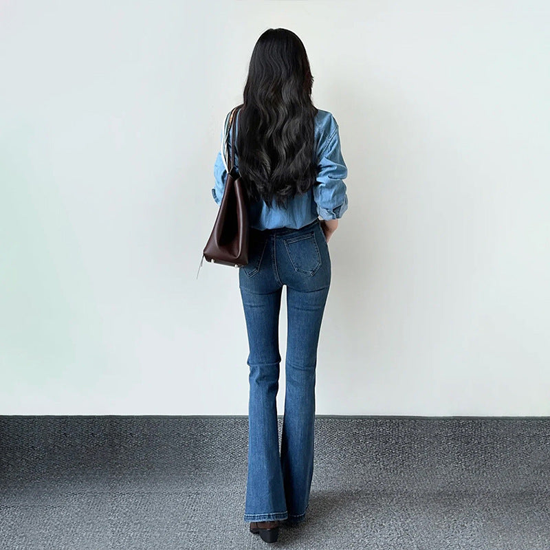 Vintage High-Waist Flared Jeans