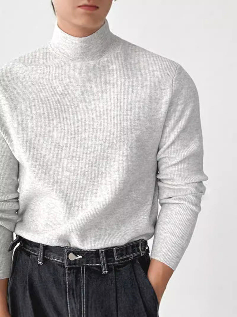 Men's Slim-Fit Mock Turtleneck Knit Sweater
