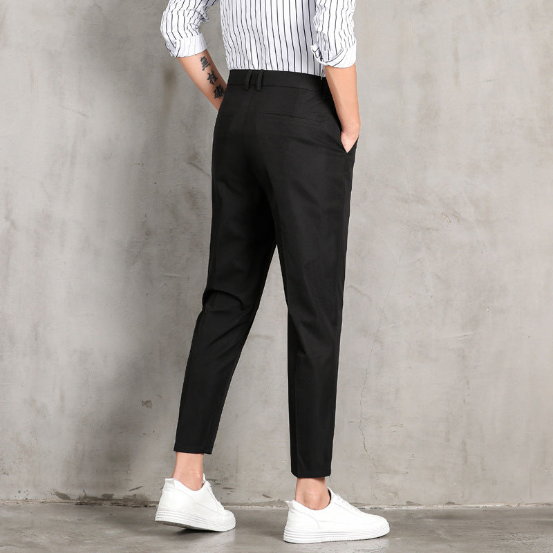 Ice Silk Cropped Pants: Thin and Loose