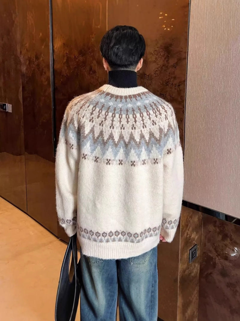 Festive Isle Yoke Pullover