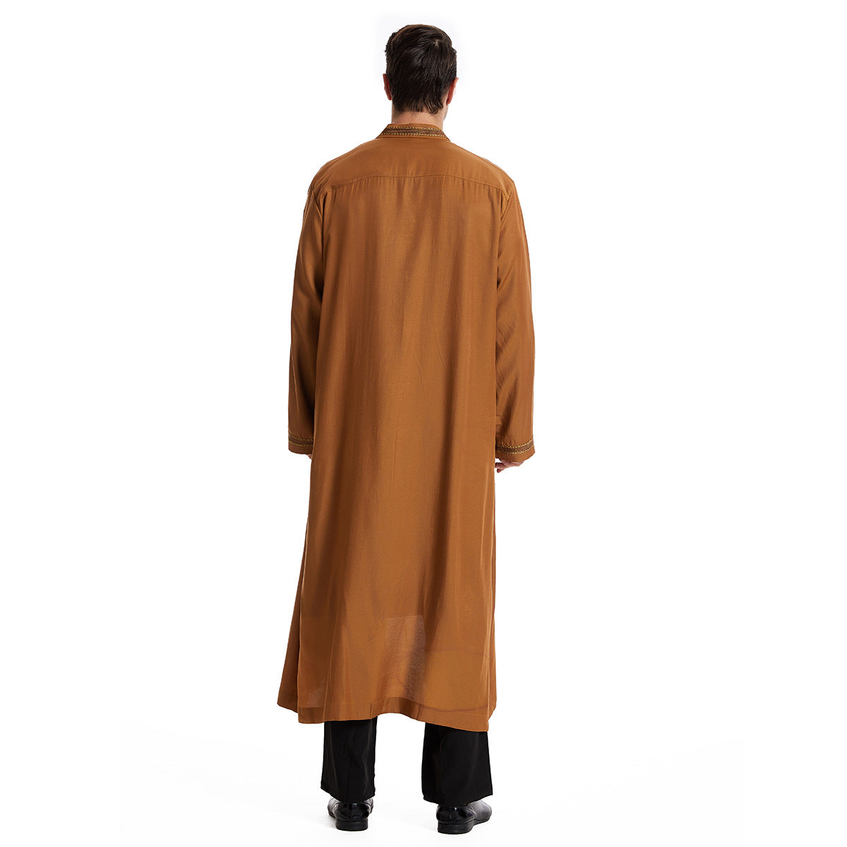 Premium Open-Front Embroidered Bisht Thobe