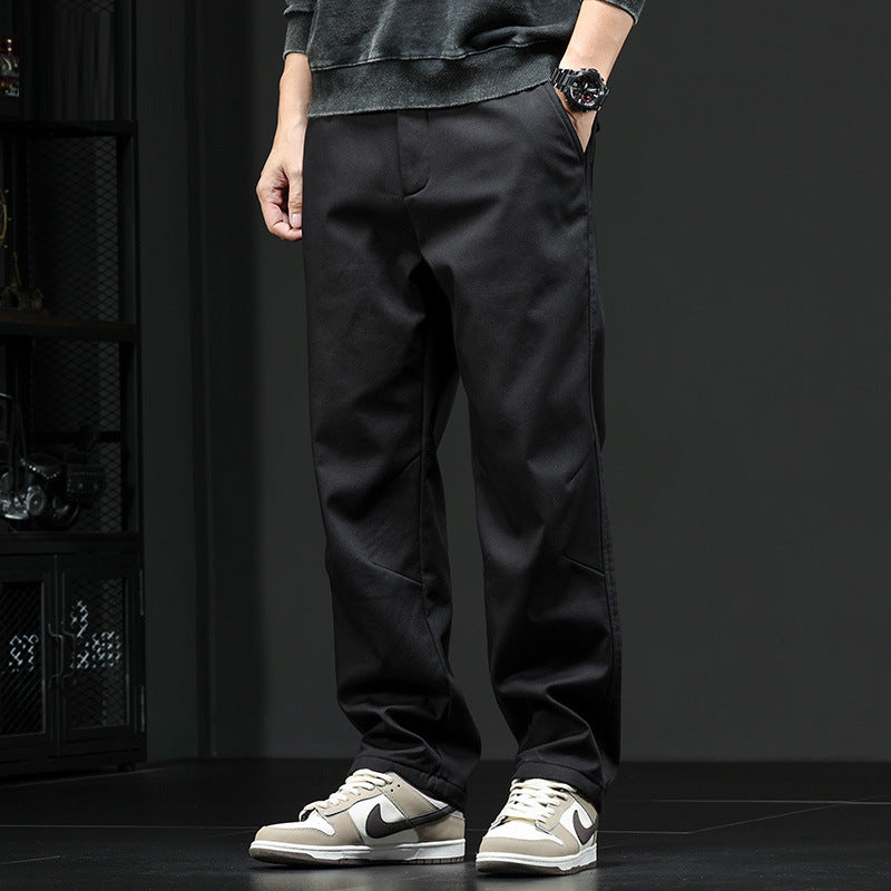 Loose Straight Workwear Pants.