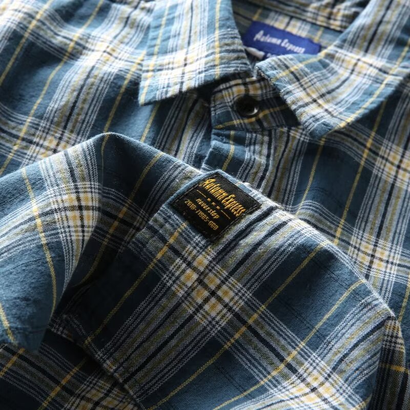 Vintage Plaid Casual Overshirt