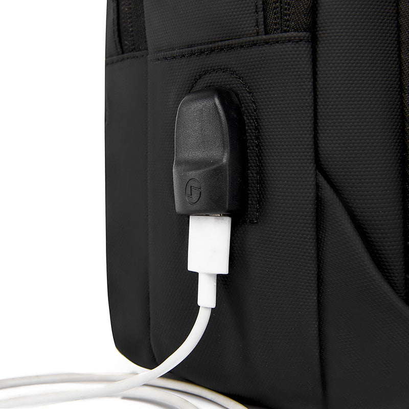 Cross-border business men's backpack commuter computer bag expansion large capacity simple backpack fashion foreign trade business bag