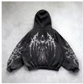 Gothic Winged Pullover Hoodie