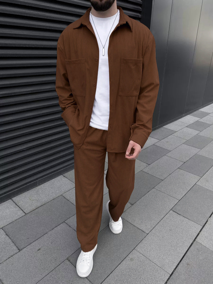 Men's Corduroy Casual Suit