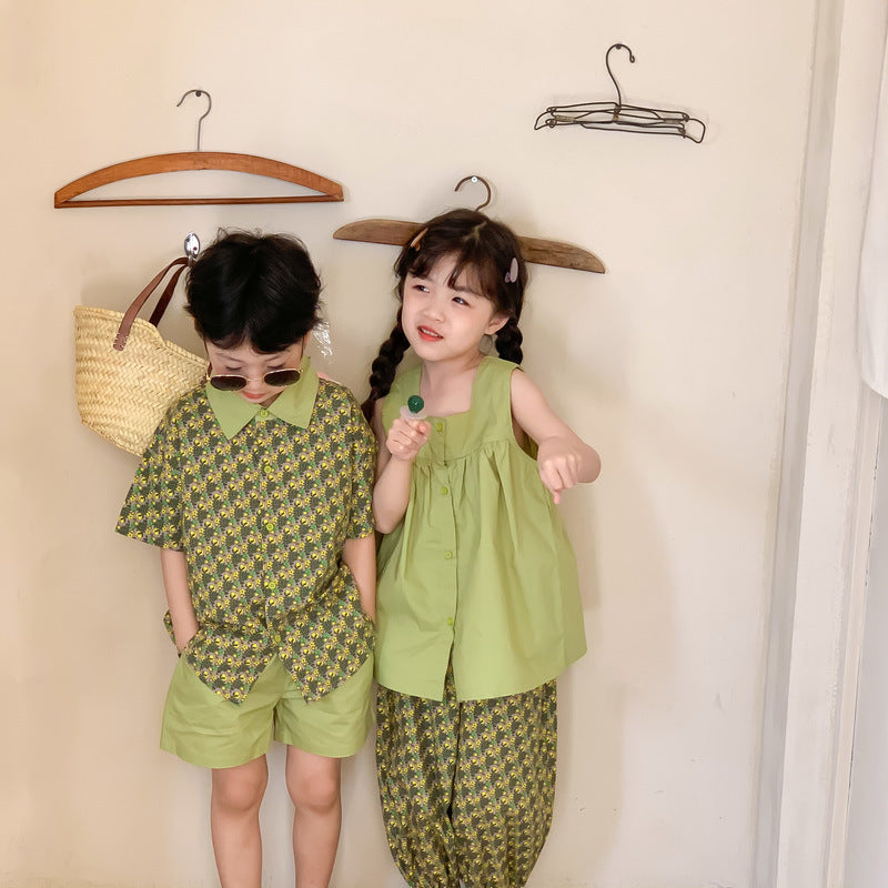 Kids' Floral T-Shirt & Shorts Set