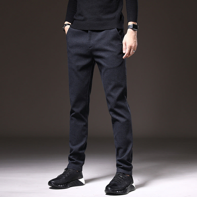 Men's Slim-Fit Business Casual Trousers