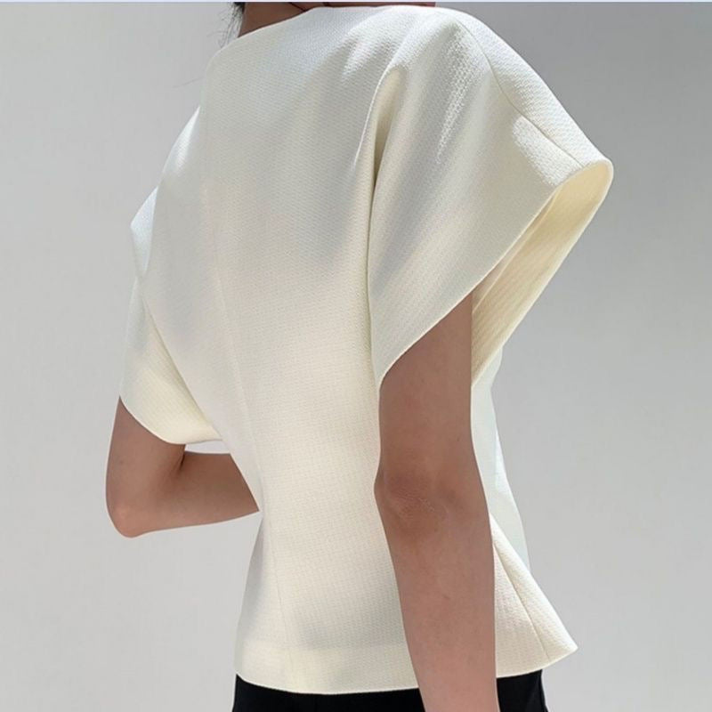 Elegant Asymmetrical V Neck Vest