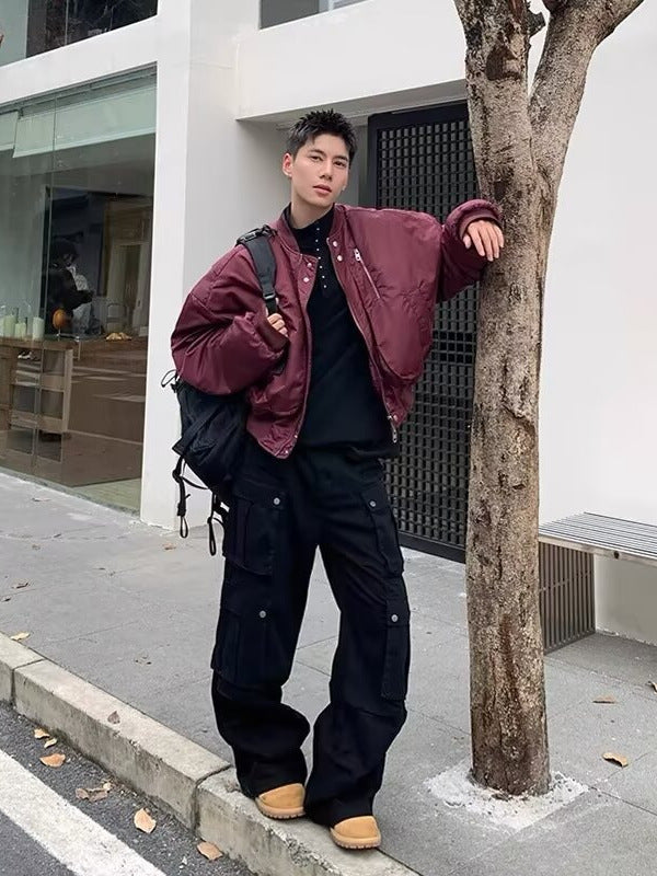 Men’s Oversized Utility Bomber Jacket