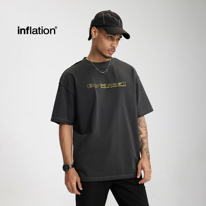 Embroidered Drop-Shoulder Tee