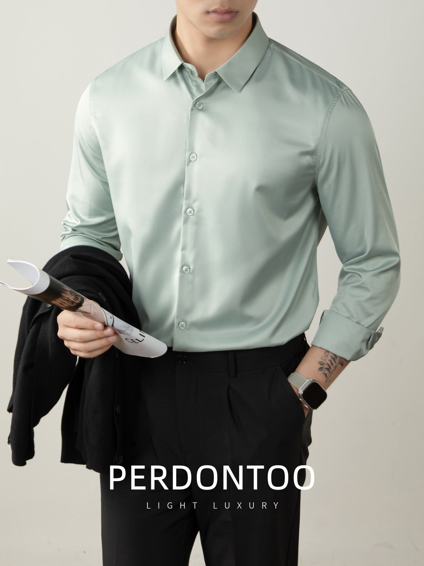 Luxury Non Iron Silk Finish Shirt