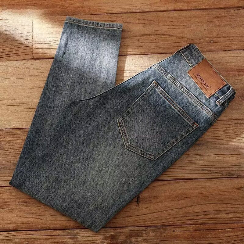 Vintage Straight-Fit Denim Trousers