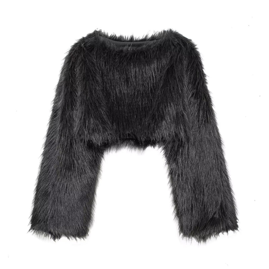 Women's Faux Fur Pullover Coat