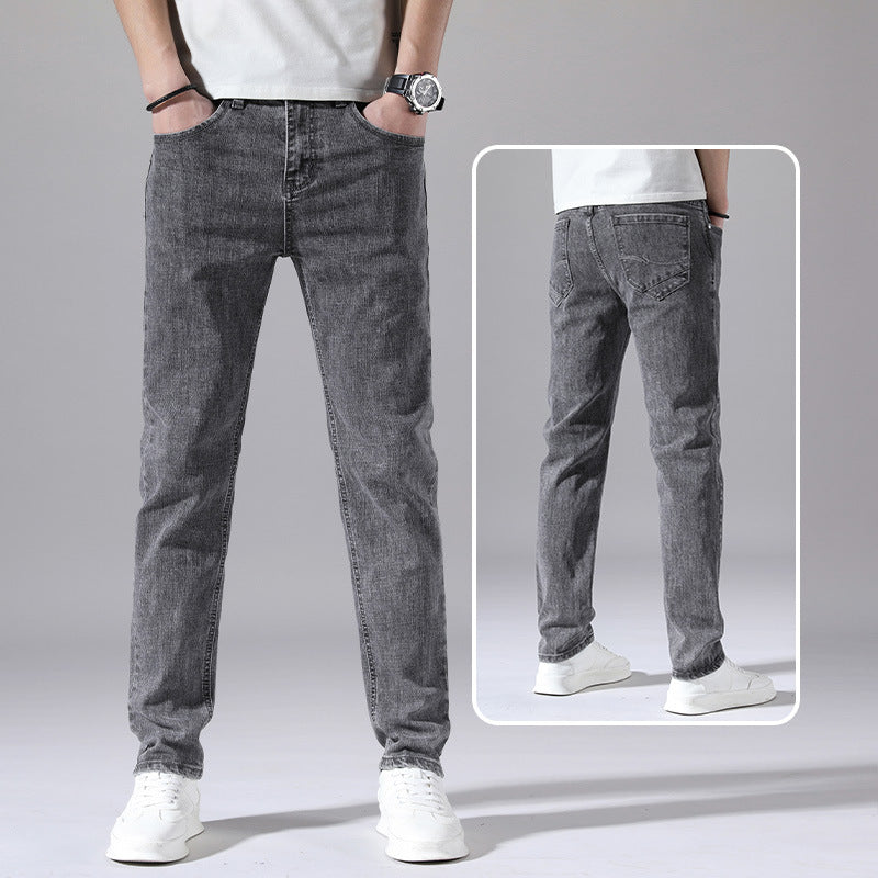 Light Wash Slim-Fit Denim Jeans