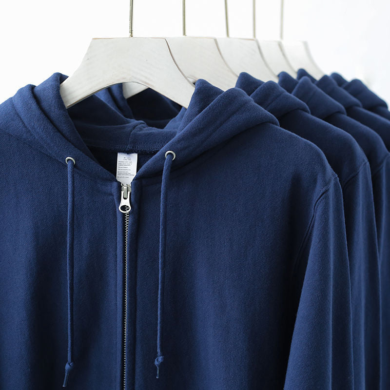 Heavyweight Zippered Cotton Hoodie